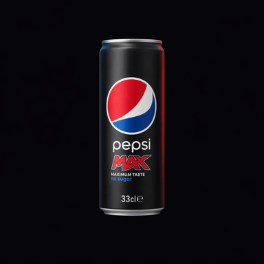 Pepsi Max 33cl dåse, AI-genereret billede